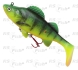 Ripper DAM Effzett Natural Perch Paddle Tail - Fire Perch