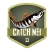 Samolepka Delphin Catch - Candát