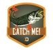 Samolepka Delphin Catch - Štika