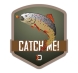 Samolepka Delphin Catch - Pstruh