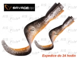 Náhradní ocasy Savage Gear 3D Hard Eel - barva Dirty Silver