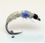 Muška RS Fish Blešivec CN01 - Světlý bobeš s fialovým UV srdcem