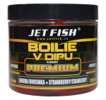 Boilies v dipu Jet Fish Premium Classic - Jahoda / Brusinka