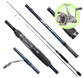 Prut Shakespeare Salt XT Light Rock Fishing 213 cm - 7 - 20 g + naviják Mitchell Avocet RZ 2000R