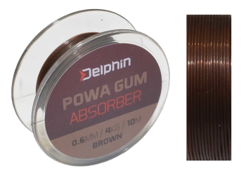 Guma na feeder Delphin Powa Gum Absorber - barva hnědá