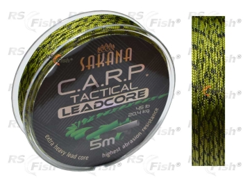 Šňůra s olověným jádrem York Sakana Leadcore - camo zelená