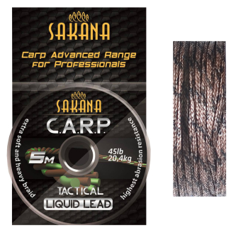 Šňůra York Sakana Liquid Lead Tactical - barva camo hnědá