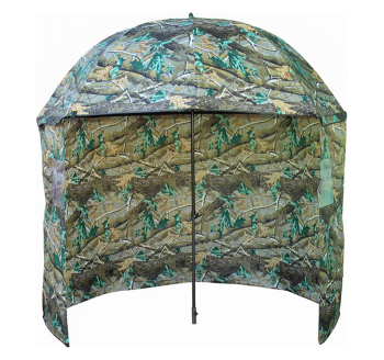 Deštník s bočnicí Suretti 2,5 m - barva kamufláž