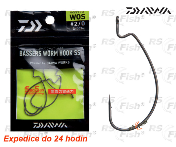 Háček Daiwa Bassers Wormhook WOS