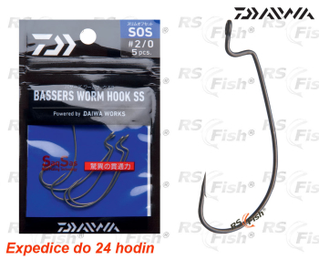 Háček Daiwa Bassers Wormhook SOS