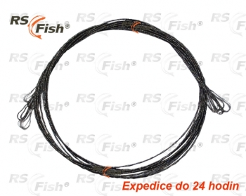 Lanko wolframové RS Fish - očko / očko - nosnost 5,0 kg ( 5 ks )