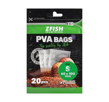 PVA sáčky Zfish - velikost S - 60 x 100 mm