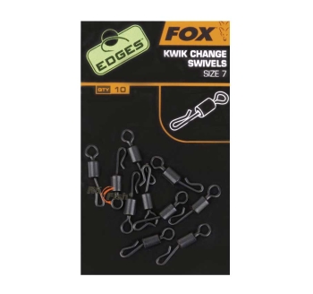 FOX Edges kwik change swivels - velikost 7 - CAC485