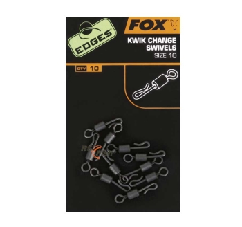 FOX Edges kwik change swivels - velikost 10 - CAC486