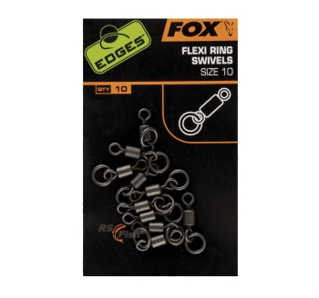 FOX Edges Flexi Ring Swivels - velikost 10 - CAC529