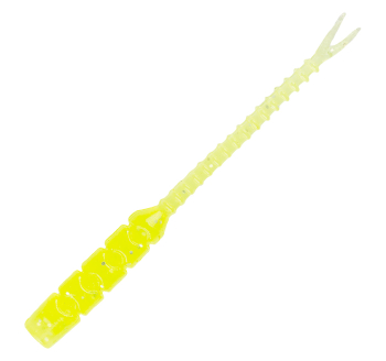 Mustad AJI Worm - Bachi - Bachi - barva UV Clear Chatreuse (MAJI-BCI-2-5)