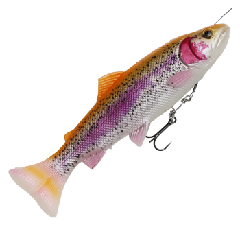 Ripper Savage Gear 4D Line Thru Pulse Tail Trout - barva Albino Trout