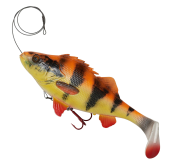 Ripper Savage Gear 4D Line Thru Perch Shad - barva Albino