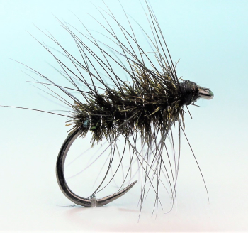 Muška RS Fish Mokrá MM11 - Černá housenka