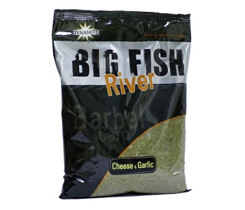Krmítková a vnadící směs Dynamite Baits Big Fish River - Cheese & Garlic 1,8 kg