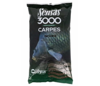 Krmítková a vnadící směs Sensas 3000 Carp Noire - 1 kg