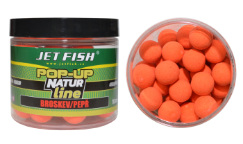 Boilies Jet Fish Natur Line POP-UP - Broskev / Pepř
