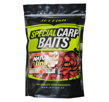 Boilies Jet Fish Natur Line boosterované - Broskev / Pepř