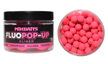 Boilies Mikbaits Fluo Pop-Up - Oliheň - 10 mm