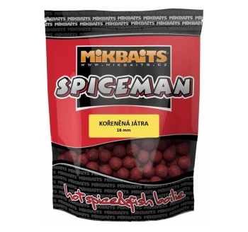 Boilies Mikbaits Spiceman - Kořeněná játra - 1 kg