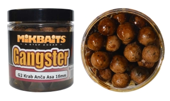 Boilies v dipu Mikbaits Gangster G2 - Krab / Ančovička - 16 mm