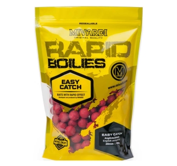 Boilies Mivardi Rapid Easy Catch - Anglická Jahoda - Ø 24 mm / 950g