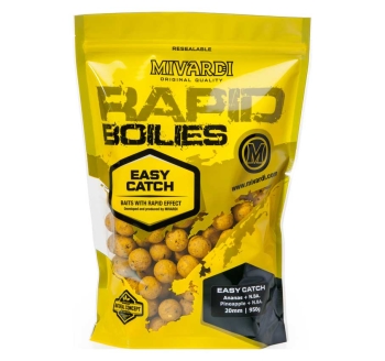 Boilies Mivardi Rapid Easy Catch - Ananas + N.BA. - Ø 24 mm / 950g