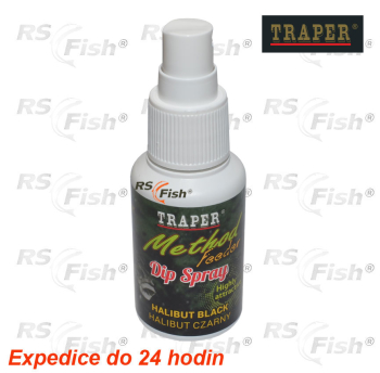 Esence ve spreji Traper  Method Feeder - Halibut Black - 50 g