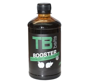 Booster TB Baits - Broskev & Játra - 500 ml
