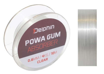 Guma na feeder Delphin Powa Gum Absorber - barva čirá