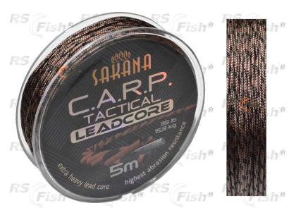 Šňůra s olověným jádrem York Sakana Leadcore - camo hnědá