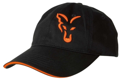 Kšiltovka FOX Black / Orange Baseball Cap