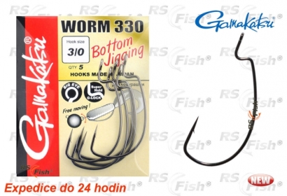 Háček Gamakatsu Worm 330 Bottom Jigging