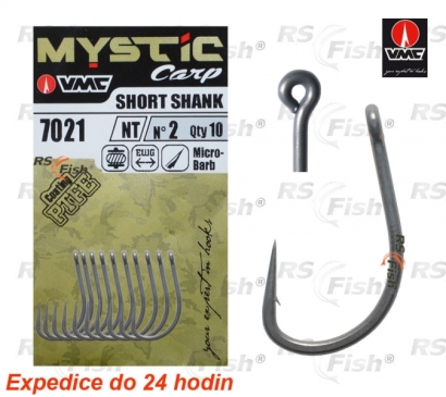 Háček VMC Mystic Carp Short Shank 7021