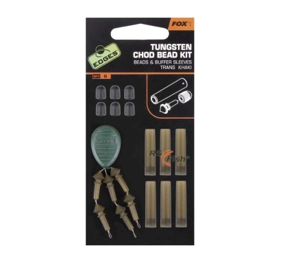 FOX Edges Tungsten Chod Bead Kit Trans Khaki CAC488