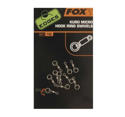 FOX Edges Kuro micro hook ring swivels - CAC586