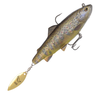 Ripper Savage Gear 4D Spin Shad Trout - barva Dark Brown Trout