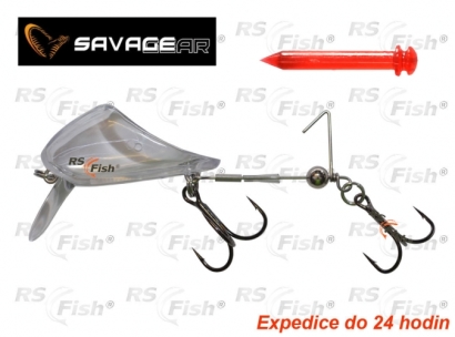 Hlava s lopatkou Savage Gear 4Play Lipscull Baitfish - barva čirá