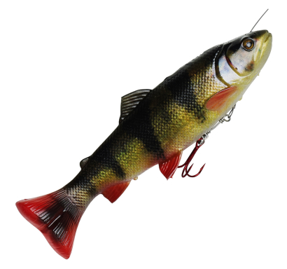 Ripper Savage Gear 4D Line Thru Pulse Tail Trout - barva Perch