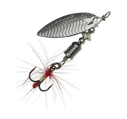 Třpytka DAM Effzett UV - Spinner - Gunsmoke