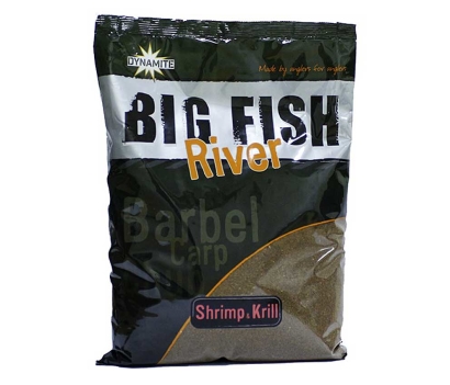 Krmítková a vnadící směs Dynamite Baits Big Fish River - Shrimp & Krill 1,8 kg