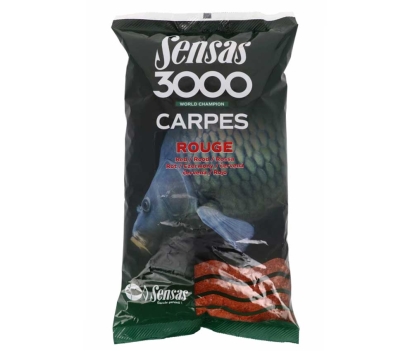 Krmítková a vnadící směs Sensas 3000 Carp Rouge - 1 kg