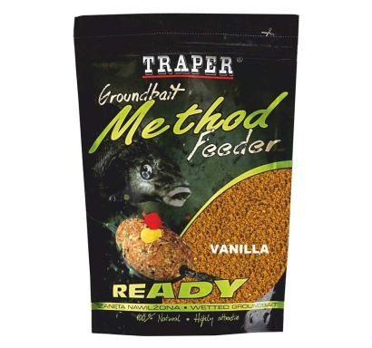 Vlhčená krmítková a vnadící směs Traper Method Feeder - Vanilka - 750 g