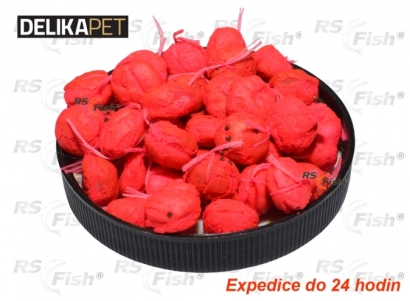 Boilies rohlíkový Fluo - Jahoda