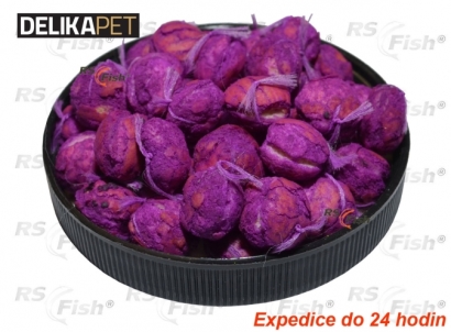 Boilies rohlíkový Fluo - Česnek